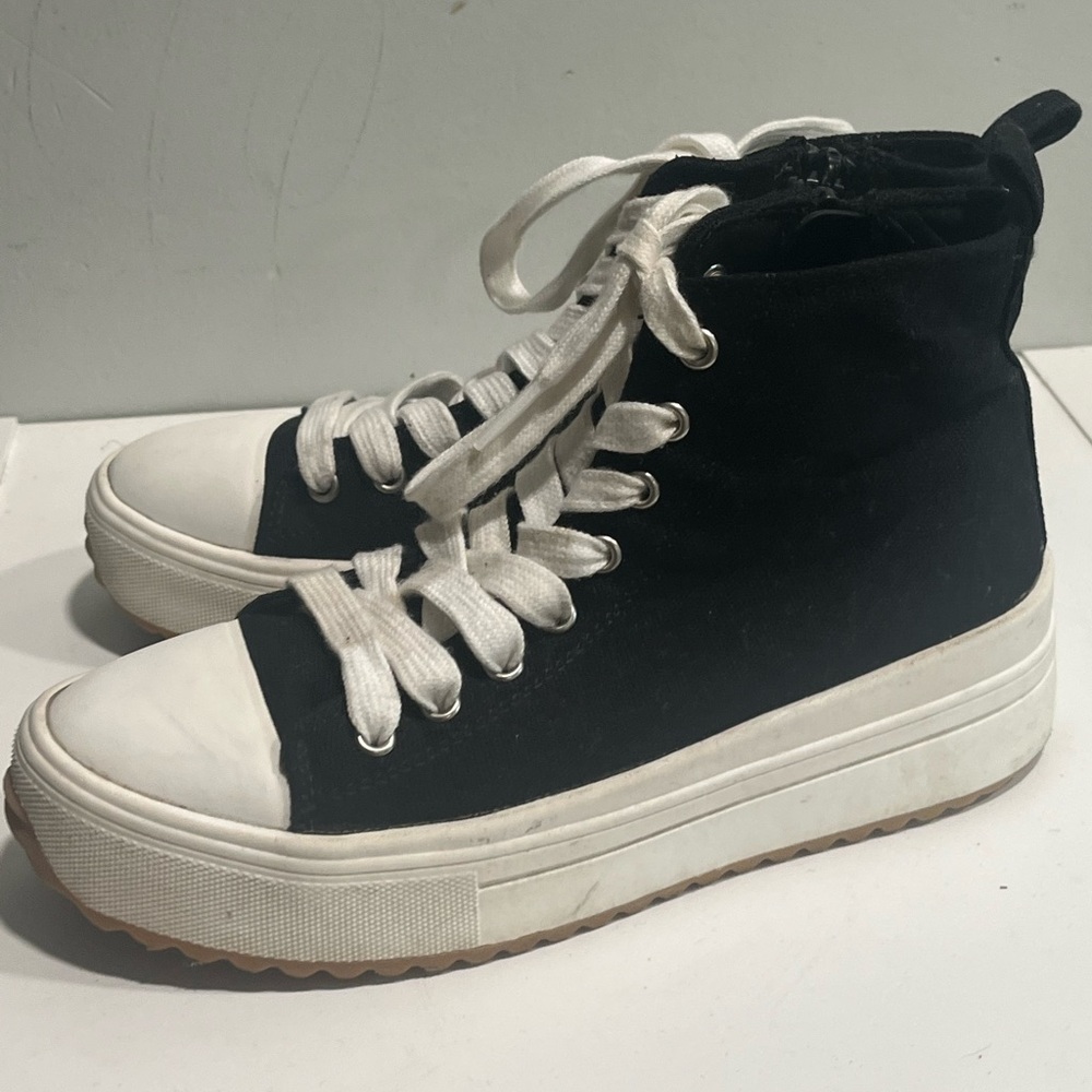 Girls High Top Platform Sneakers size 3 - Picture 4 of 8